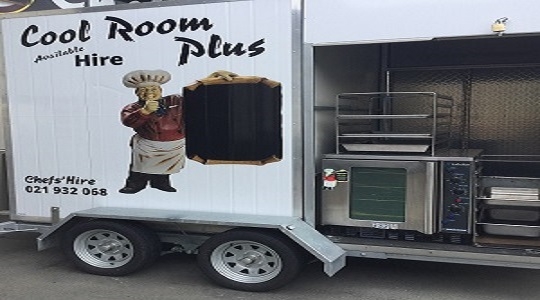 Inside the mobile kitchen